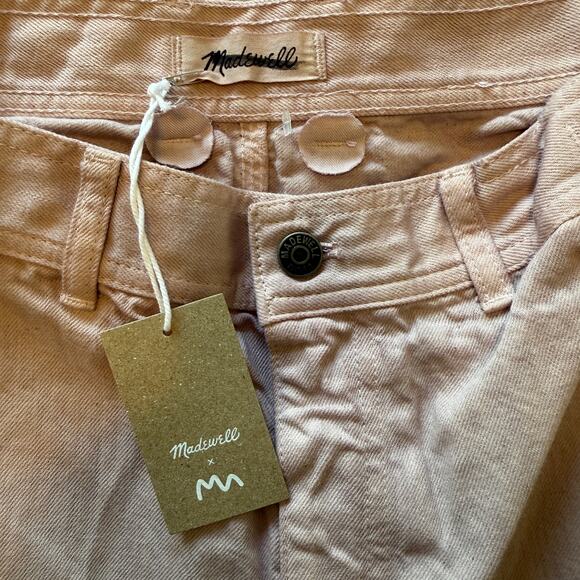 madewell dye perfect vintage wide-leg carpenter jean shaded pink np135 size 31 - Picture 7 of 8